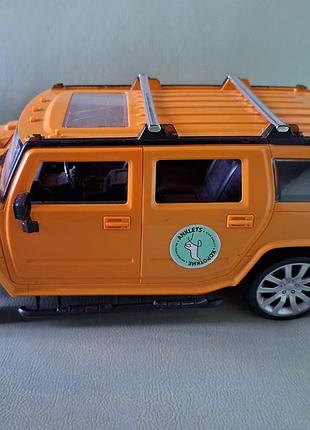 Іграшка машинка hummer, помаранчевий, пластик