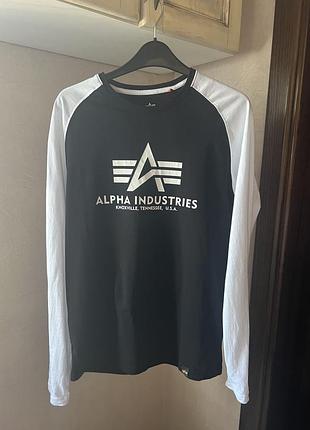 Легенький  чоловічий лонгслів alpha industries