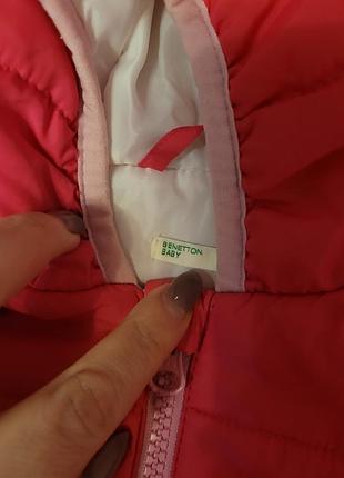 Куртка для дівчаток benetton 9-12мес 2