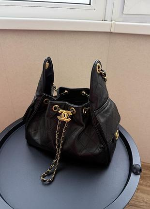 Сумка жіноча chanel чорна 4