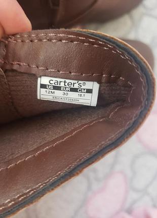 Чоботи для дівчинки carter's коричневі 4