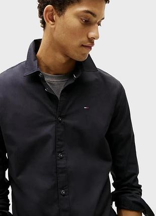 Чоловіча чорна сорочка original stretch tommy jeans