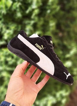 Puma speedcat og черные с белым 2