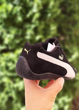Puma speedcat og черные с белым 4