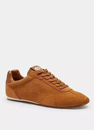 Coach flat sneaker кросівки натуральна замша р 38,5