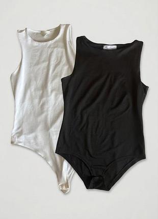 Боді жіночі h&m біле розмір s та ar jen чорне розмір m