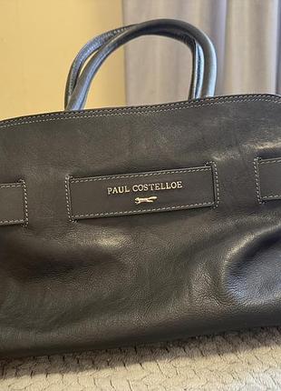 Сумка жіноча paul costelloe чорна шкіряна