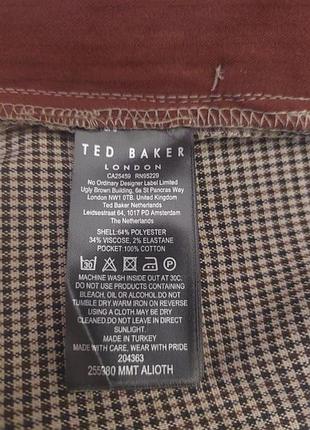 Классические прямые брюки в клетку ted baker 7