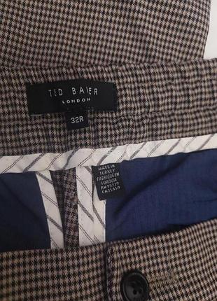 Классические прямые брюки в клетку ted baker 5
