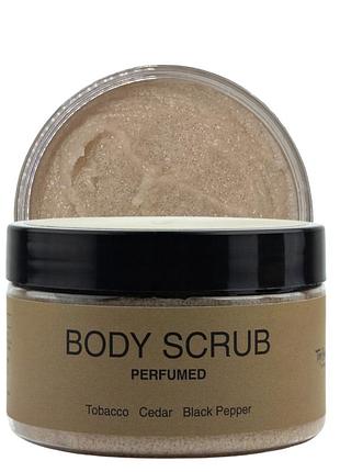 Скраб для тела парфюмированный top beauty "табак - кедр - черный перец" 250 мл daily skin care