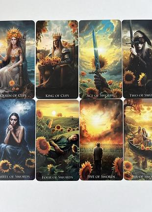 Sunflowers field tarot 4
