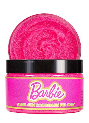 Cкраб жвачка для тела top beauty barbie с ароматом малины, 250 мл daily skin care