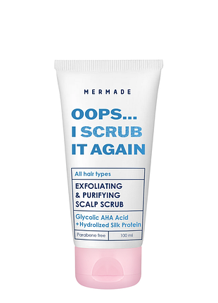 Скраб-пилинг для кожи головы mermade ана acid&silk protein с гликолевой кислотой 100 мл daily skin care