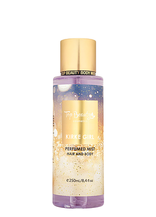 Спрей-міст для тіла та волосся парфумований top beauty kirke girl 250 мл daily skin care