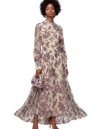 Довга жіноча сукня merva святкова з квітковим принтом