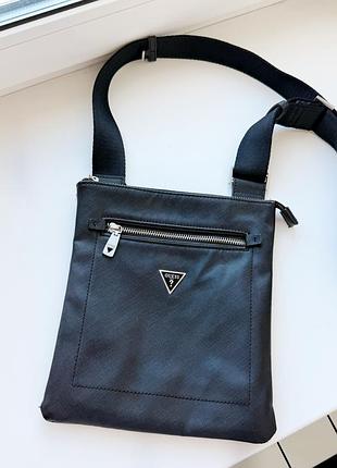 Мужская сумка-планшет guess certosa saffiano