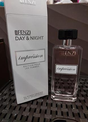 Парфумована вода 100мл jfenzi day & night impression