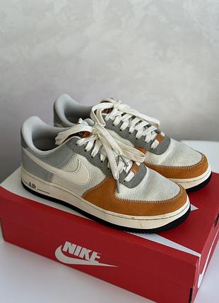 Кросівки унісекс nike air force оранжево-блакитні