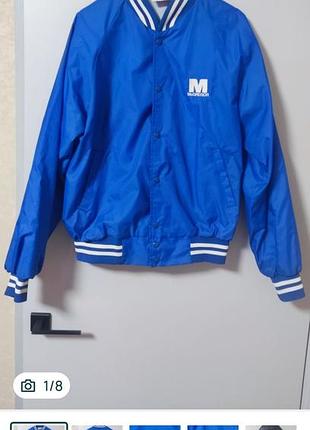 Вінтажна куртка бомбер hartwell mcgregor xl / vintage varsity nylon size