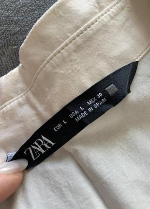 Рубашка жіноча zara бежева розмір l