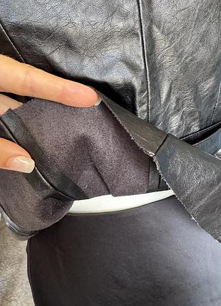 Шкіряний нарядний топ zara 5