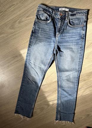 Zara женские синие джинсы