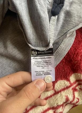 Чоловіче поло sergio tacchini сіре 4