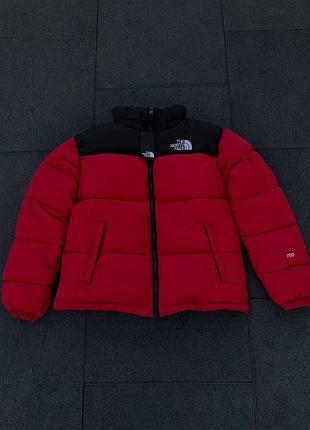 Пуховик the north face 700 красный женский и мужской куртка зимняя теплая