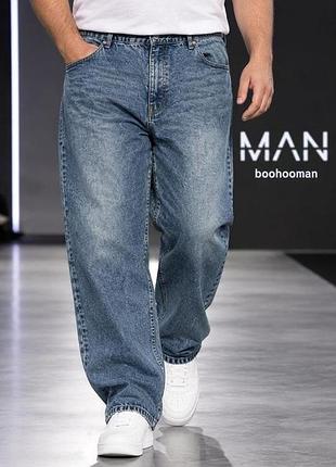 Джинсы мужские boohooman синие 3xl-4xl 100% хлопок
