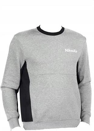 Кофта чоловіча nike air сіра бавовняна s