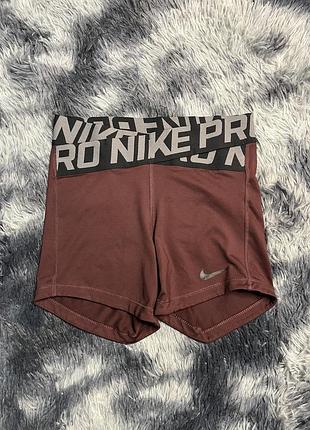 Жіночі спортивні компресійні шорти nike pro, оригінал, розмір xs