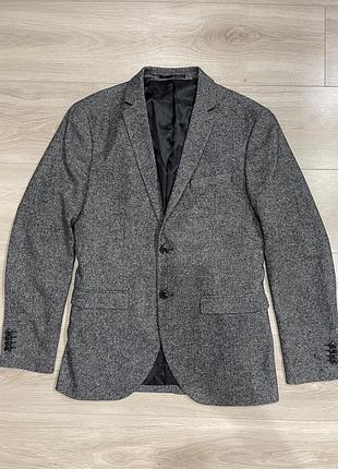 Блейзер jack & jones premium піджак сірий s/m 10