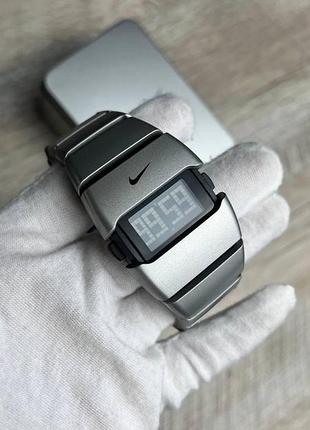 Часы nike triax d-line мужские серые черные часы с цифровым циферблатом серые спортивные механические электронные найк часы