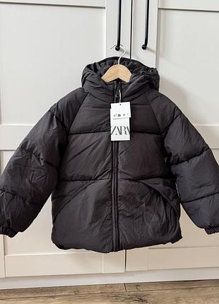 Пуховик пух/перо для хлопчика zara 110/116 см