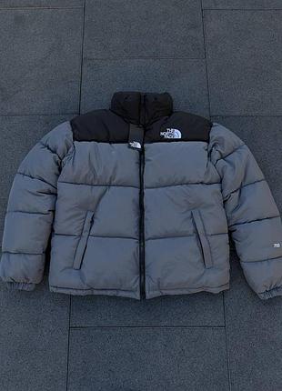 Пуховик the north face 700 серый пуховик зимний тн grey xs s m l xl xxl