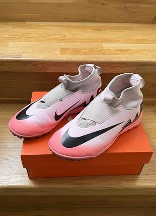 Бутси чоловічі nike рожеві з чорним