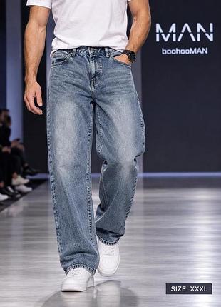Чоловічі джинси boohooman сині 3xl бавовна