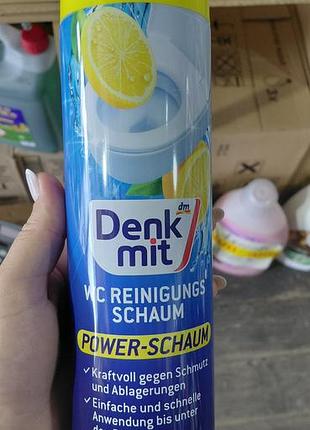 Засіб для унітазу denkmit wc reinigungs schaum power-schaum