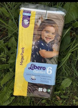 Підгузки libero comfort 6, 13–20 кг, 68 шт. mega pack