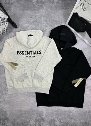 Худі унісекс essentials біле, чорне