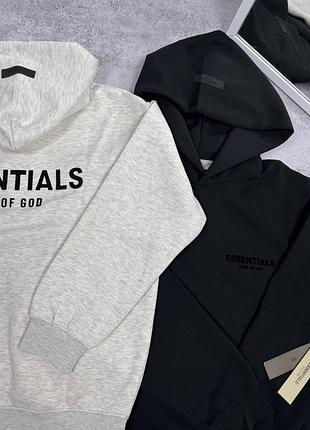 Худі унісекс essentials біле, чорне 6