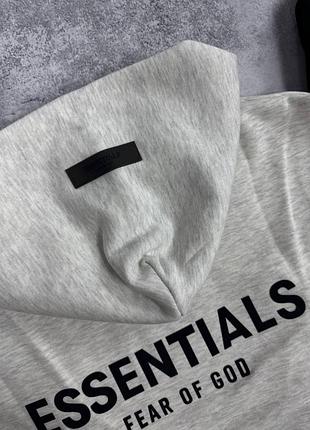Худі унісекс essentials біле, чорне 7