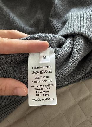 Сверт сірий wool happen розмір s 3