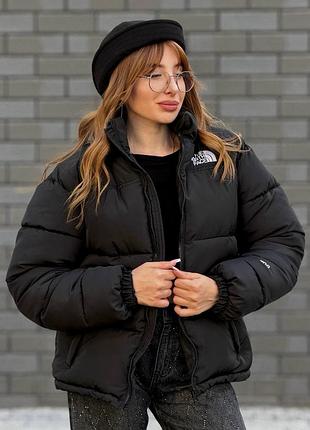 Пуховик the north face 700 черный тн пуховик зимний женский и мужской