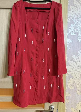 🥰сукня з перлинками shein l 3