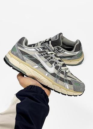 Nike p-6000 grey/beige/green