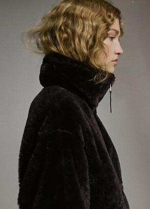 Шубка h&m коричнева 3