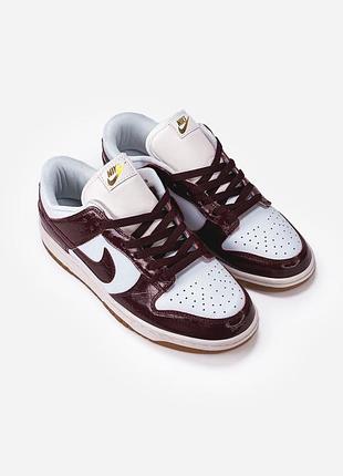 Nike dunk low lx dark team red croc 7
