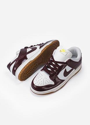 Nike dunk low lx dark team red croc 8