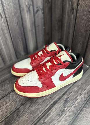 Кросівки air jordan 1 low white/gym/р.41